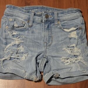 American Eagle Outfitters Light Blue Jean Shorts